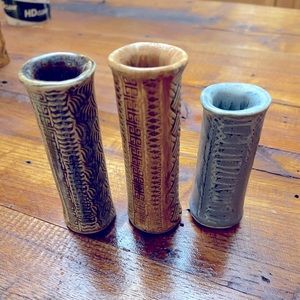 Beautiful Set of Artisan Mini Vases